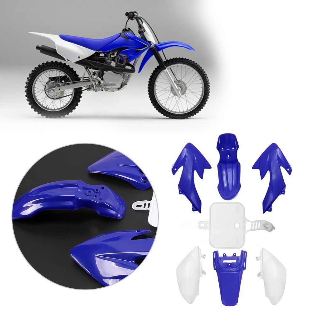 Carenature Set di carenature in plastica per moto da cross, pit bike, 7 pezzi, accessori per motociclette completi per CRF 50