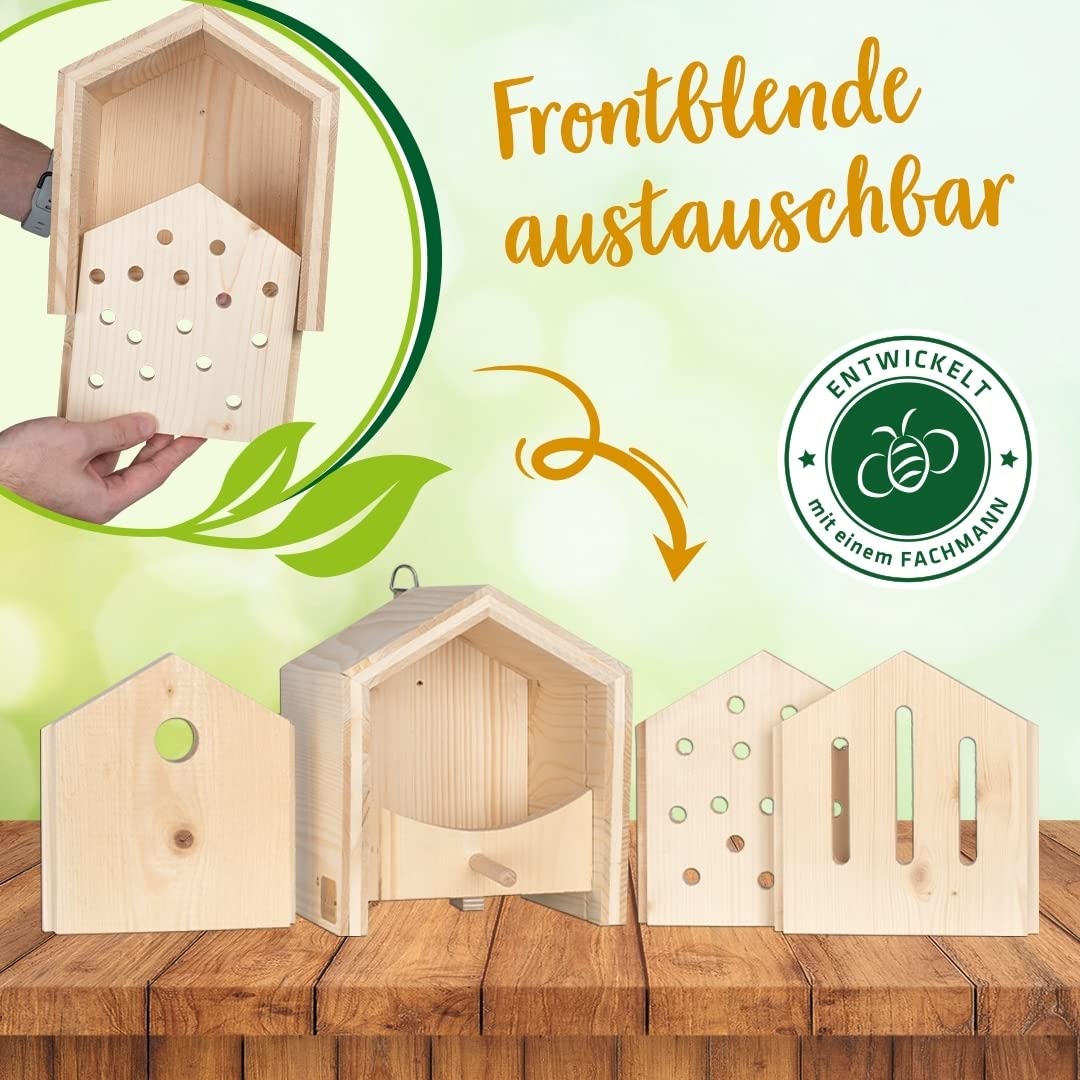 GARDIGO® Tierhaus System: Schmetterlingshaus I Insektenhotel für Schmetterlinge aus Massivholz I Made in Germany