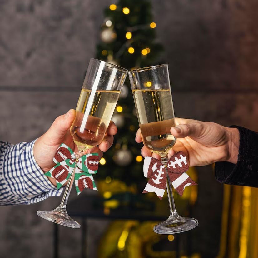 Miniatura 4 de 2 rollos de cintas de otoño para manualidades, cinta de borde con cable de fútbol del Super Bowl, lazo de arpillera verde, rollos deportivos, cintas