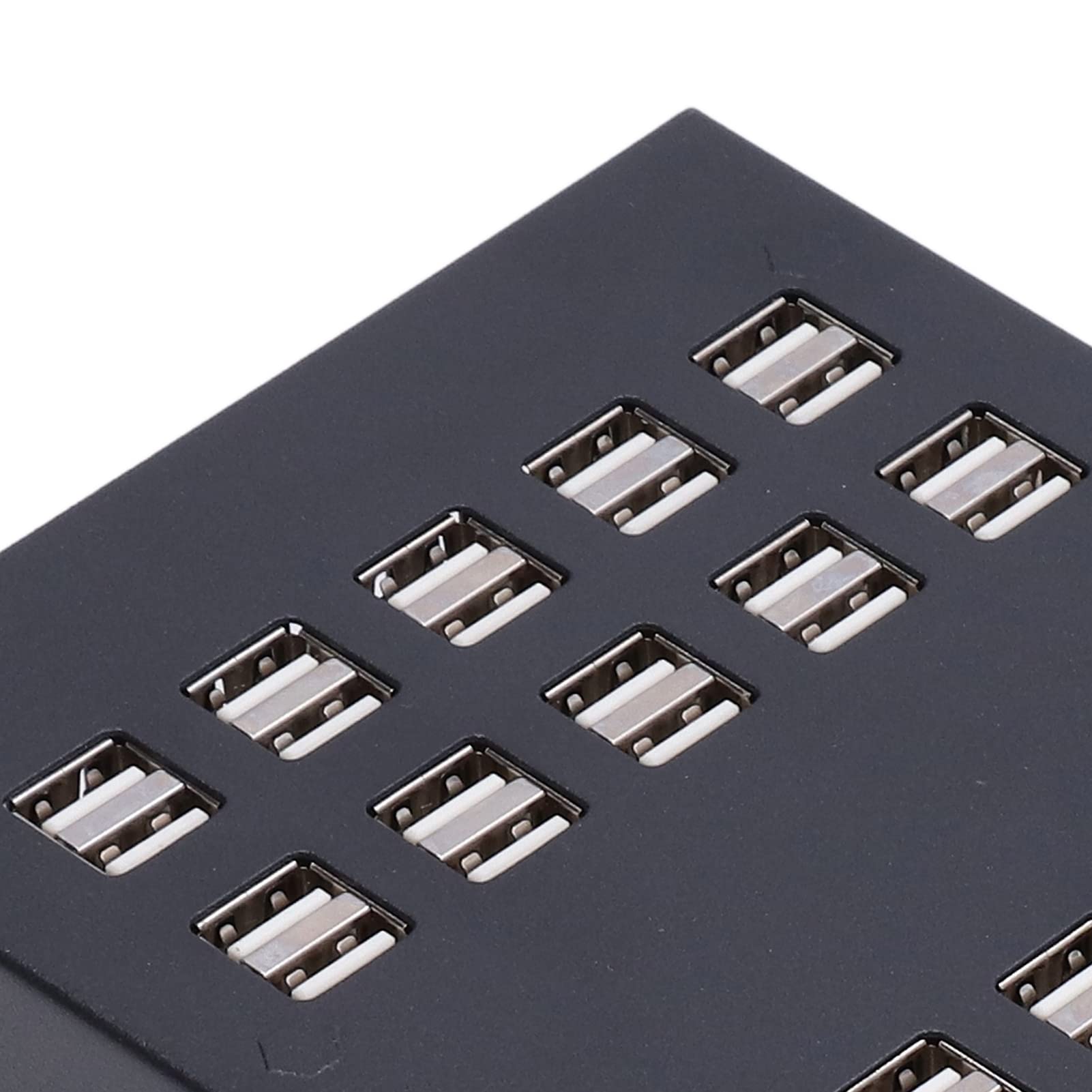 Caricatore a più porte, stazione di ricarica USB salvaspazio Dimensioni compatte Ingresso 220V 50Hz con protezione da sovratensioni per desktop di casa e ufficio
