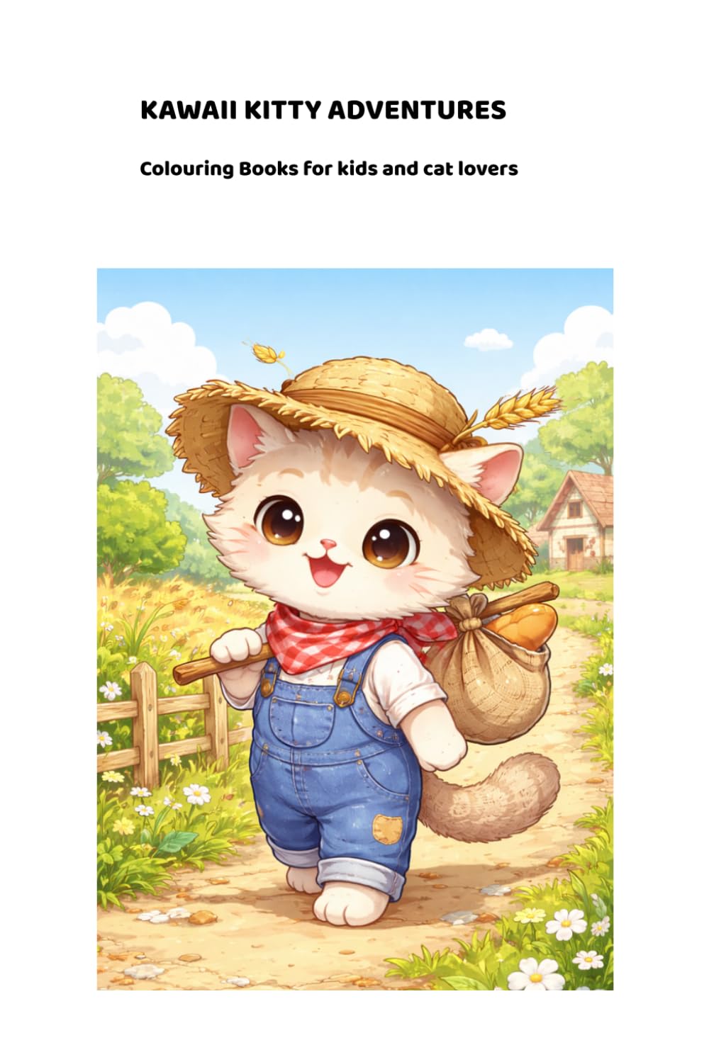 Kawaii kitty adventures: Colouring book