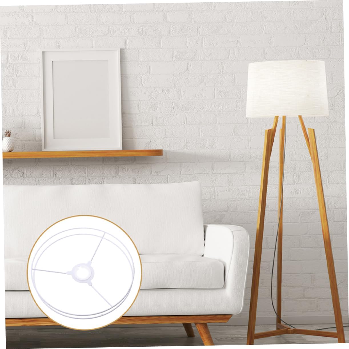 GLEAVI Chandelier Brackets Diy Lampshade Ring Frames Ceiling Lamp Frames Iron Lampshade Diy Rack