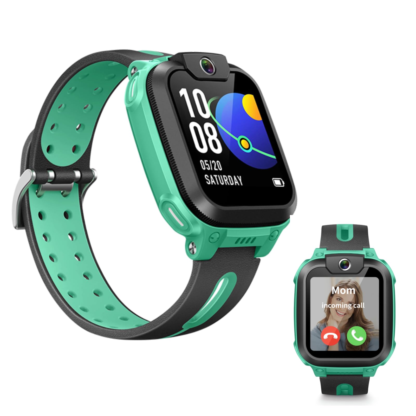 imoo Z1 Kinder-Smartwatch, 4G Video & Anrufe Watch Phone mit GPS-Tracking, IPX8 wasserdicht, Lange Akkulaufzeit, Klassenzimmermodus, Fremdanrufer-Abweisung (Grün)