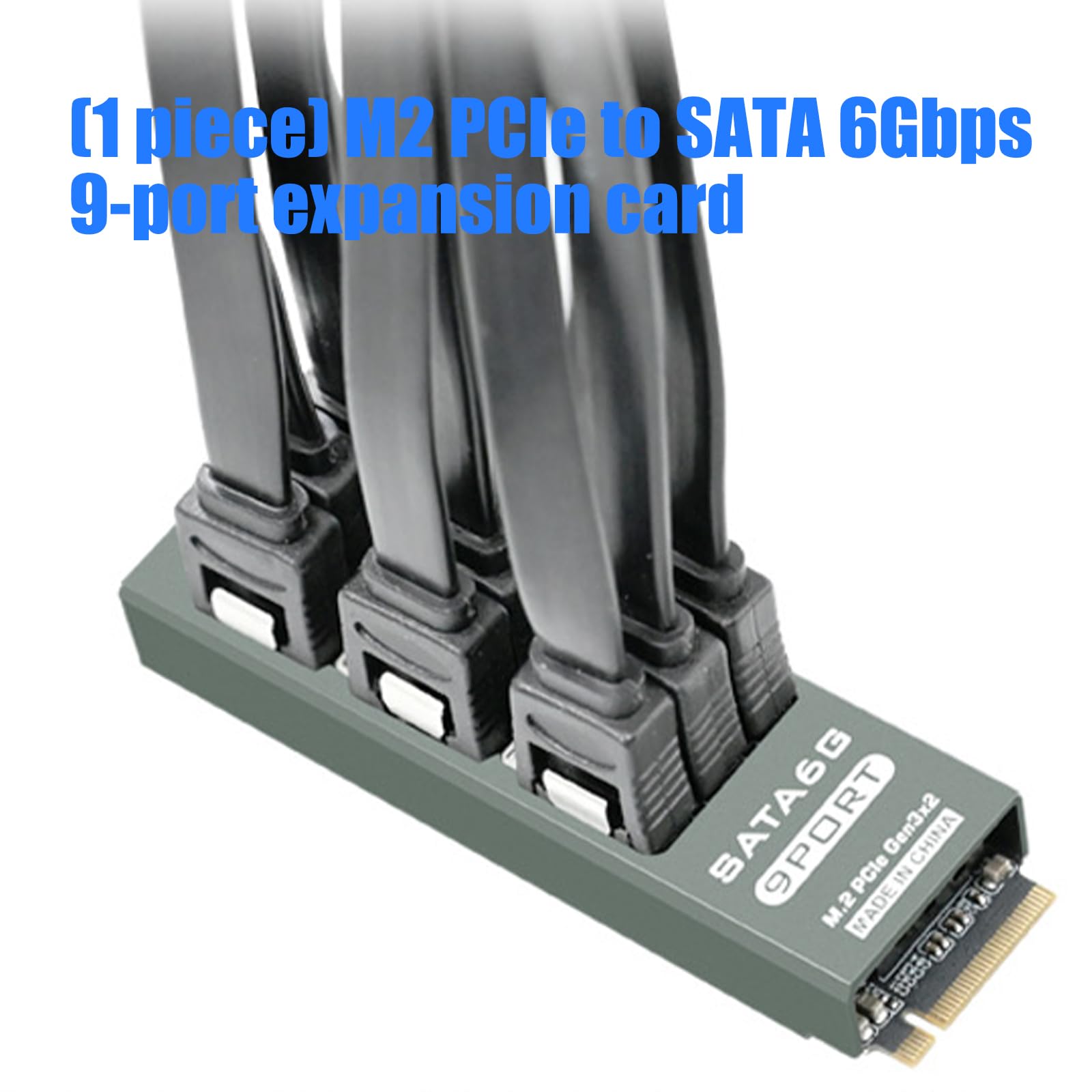 Scheda PCIe SATA3.0 a 9 porte da 6 Gbps con ASM1166 per archiviazione professionale in scheda di espansione di archiviazione workstation