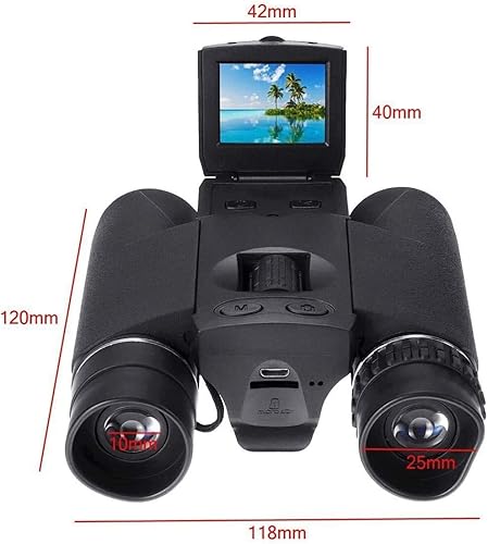 Miniatura 5 de Telescopios Full HD 2 "LCD Digital Binoculares Telescopio Cámara de Vídeo Telescopio al aire libre Caza Cámara Telescopio 12X32 (observación al aire