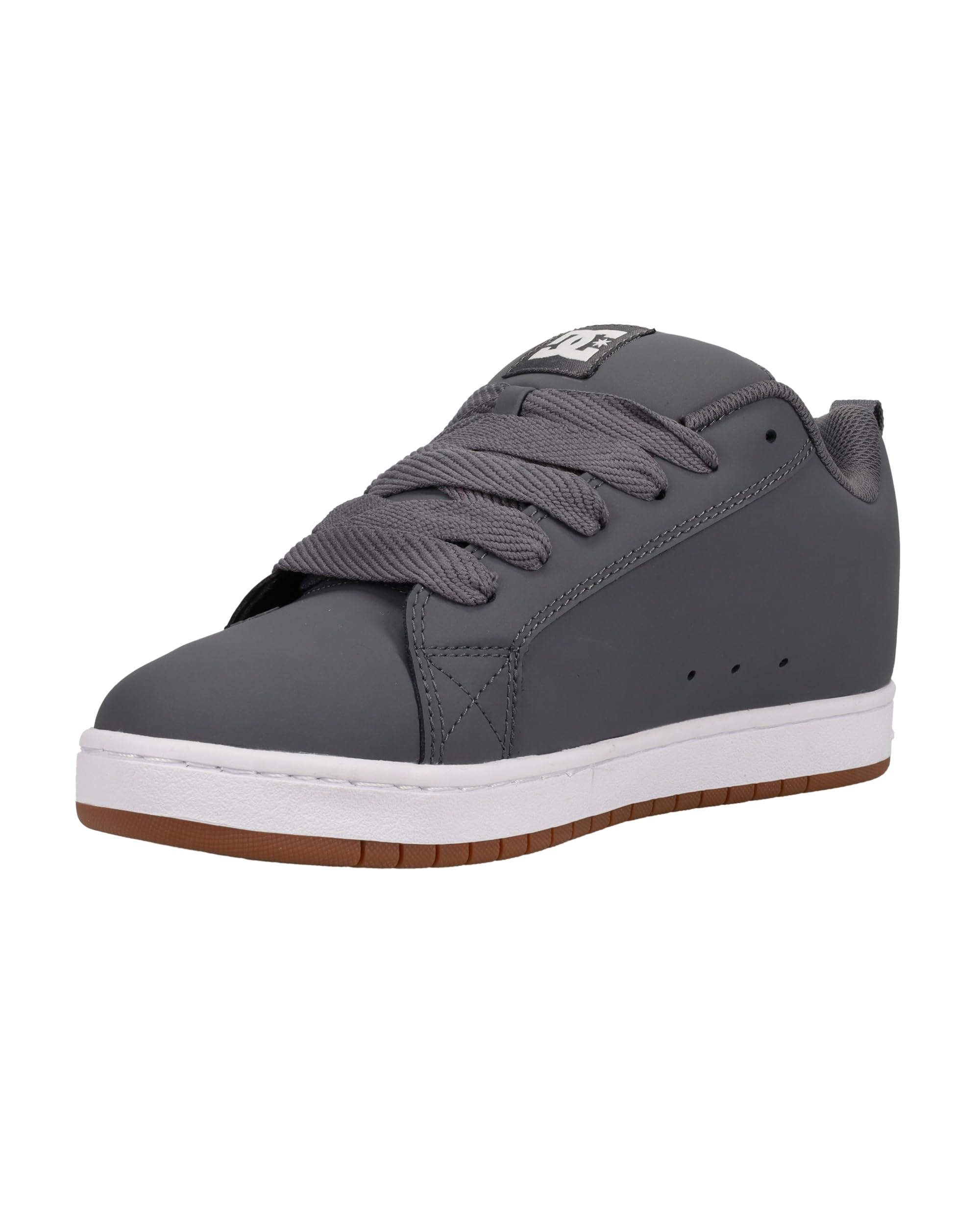 Dc Shoes Men's Court Graffik Sneaker, Grey/White, 9.5 UK