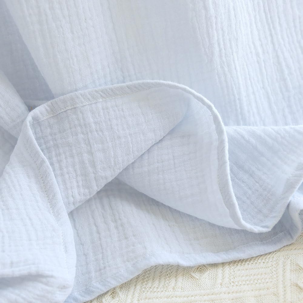 Camicia da Notte Donna - Camicia da Notte Estiva in Doppia Garza di Cotone Gonna Corta da Donna Gonna da Casa Gonna Lunga Stile Carino Abito Ampio
