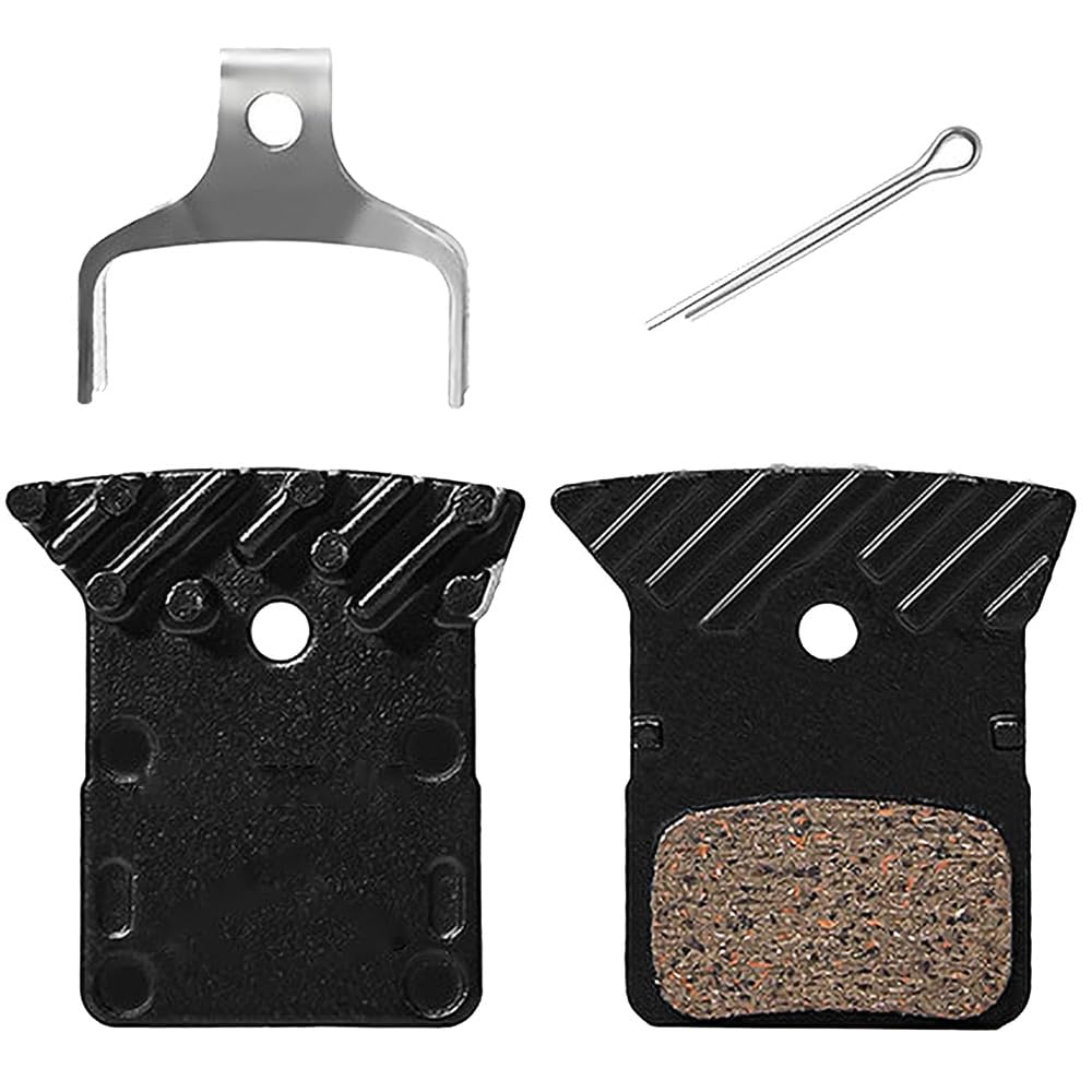 Disc Brake Pads Ceramic Bike Brake Pads with Cooling Fin Heat-Resistant Bicycle Replacement Pad for Shimano Deore XT LX SLX J02a J03a J03c Road Hybrid City Bike