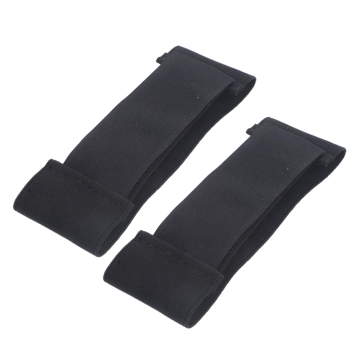 ibasenice 2pcs Adjustable Elastic Shin Guard Straps for Men and Women Slip Design for Ice Hockey and Soccer Fit for All Ages Easy to Use and Quick Application