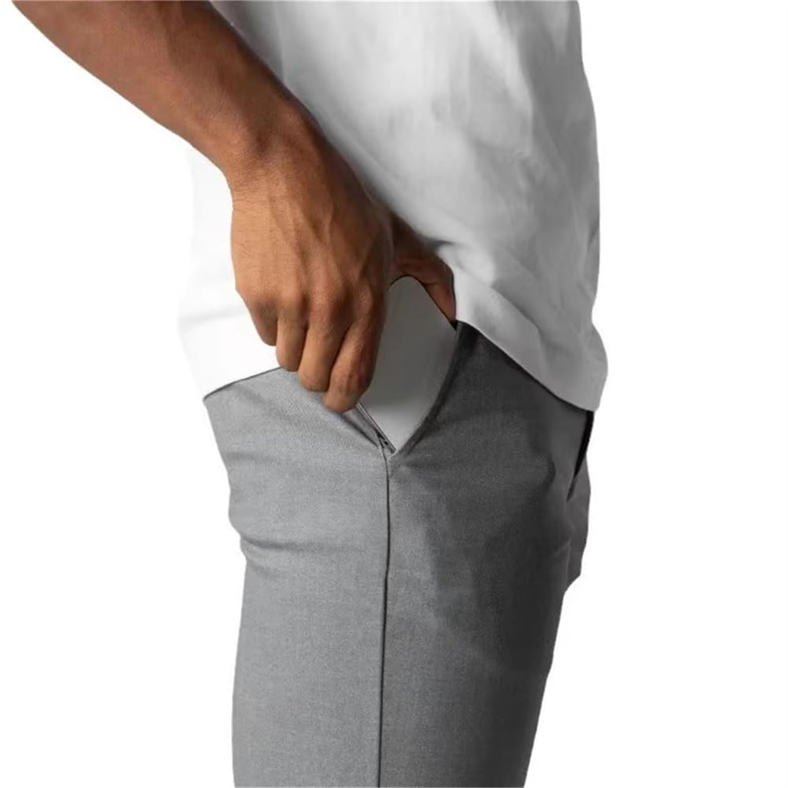 Bizgent Chinos, Pantalones casuales para hombre de corte ajustado - Pantalones de vestir para hombre - Corte ajustado