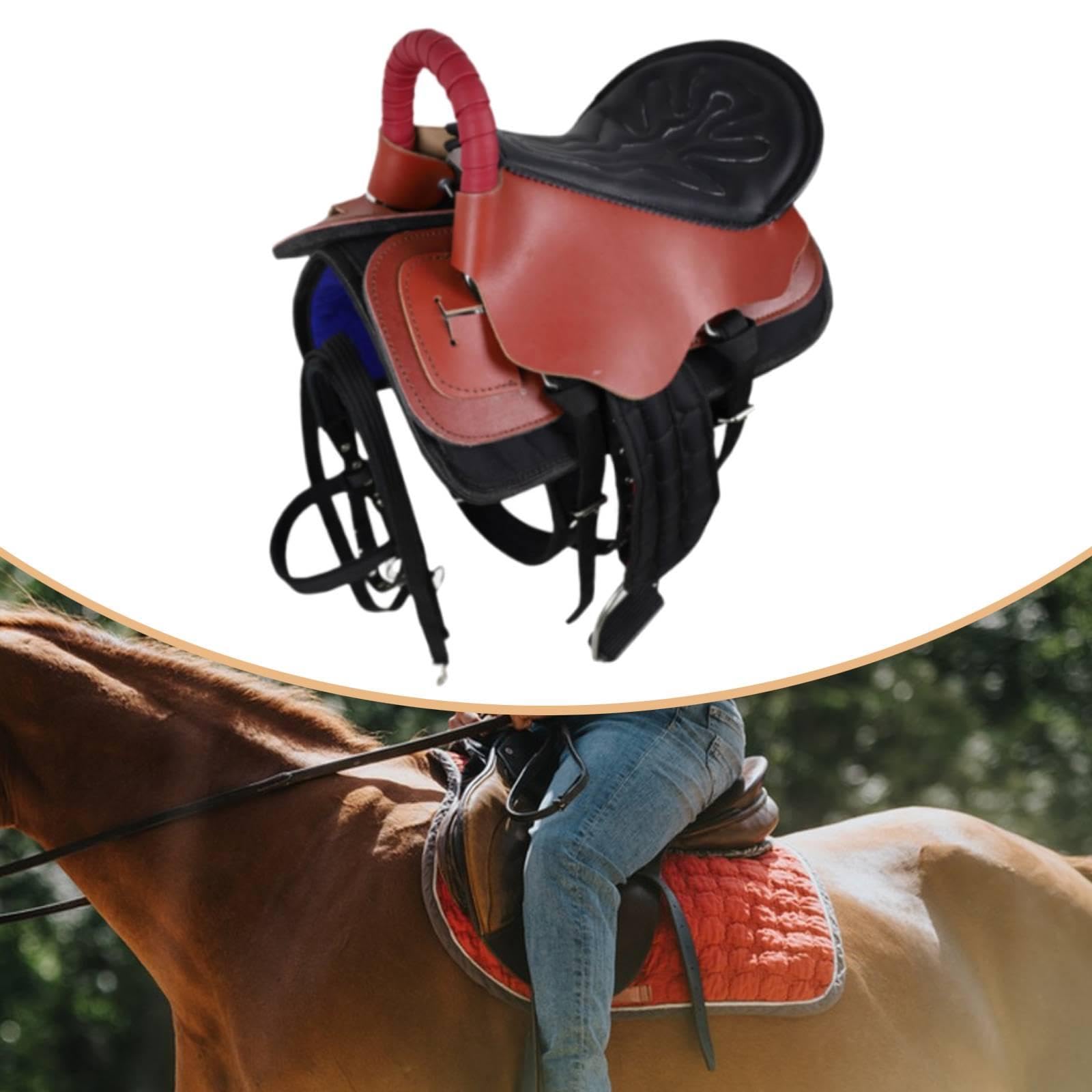 Juego de Silla de Montar con Acolchado, Protección, Accesorios Deportivos, Absorción de Impactos, Asiento de Equitación Resistente Al Desgaste, Equipo