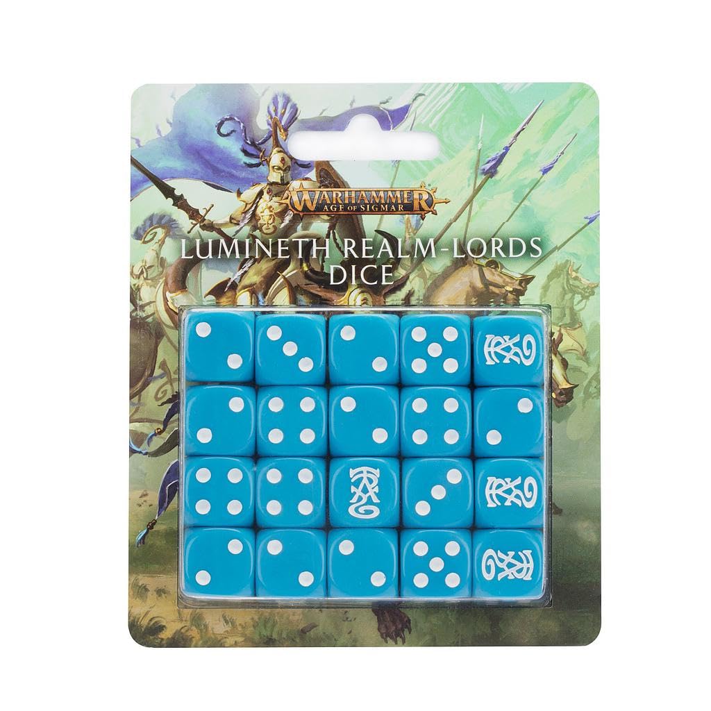 Games Workshop Warhammer AoS - Set di dadi Lumineth Realm-Lords