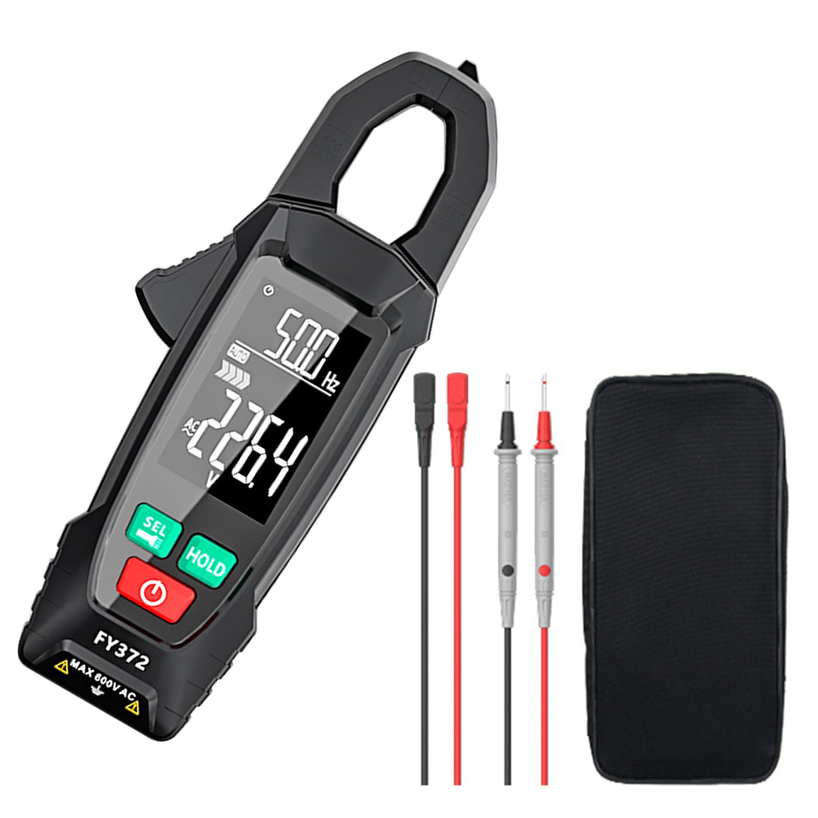 Tsophreniq Fy372 Professional Digital Clamp Meter Multimeter For Electrical Maintenance And Laboratory Testing Without Batteries Included Digital Clamp Meter