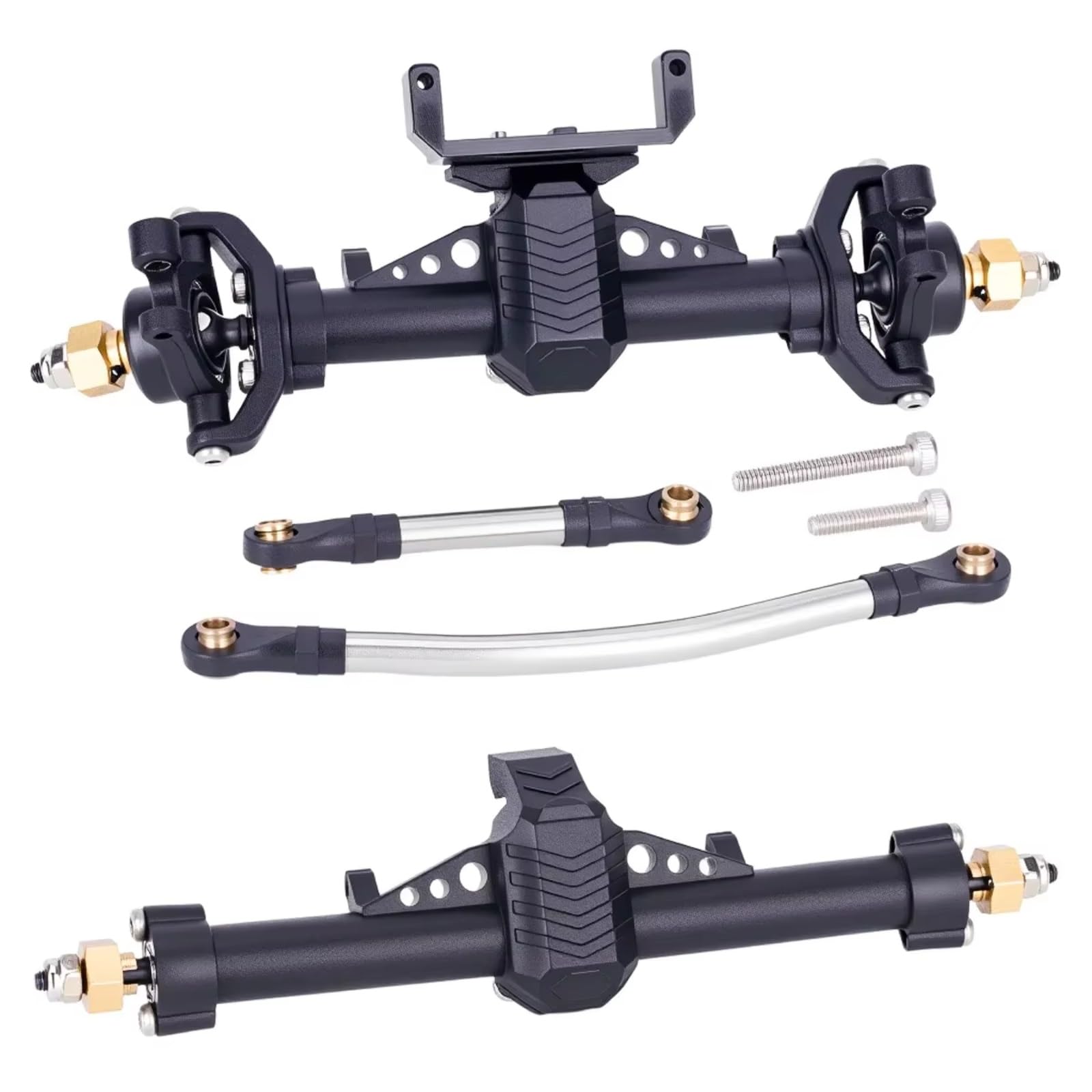 Per Axial Per SCX24 Per Gladiator Per Bronco C10 1/24 Plastica Anteriore Asse Posteriore Con Servo Mount RC Crawler Auto Parti Aggiornamento 1 Set Ricambi RC