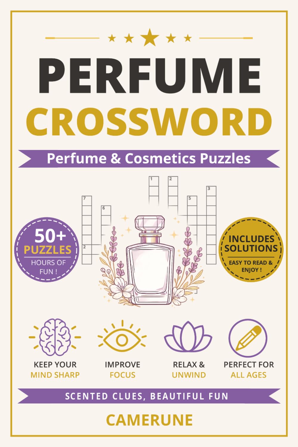 Perfume Crossword: 50+ Perfume & Cosmetics Crossword Puzzles for Adults and Seniors