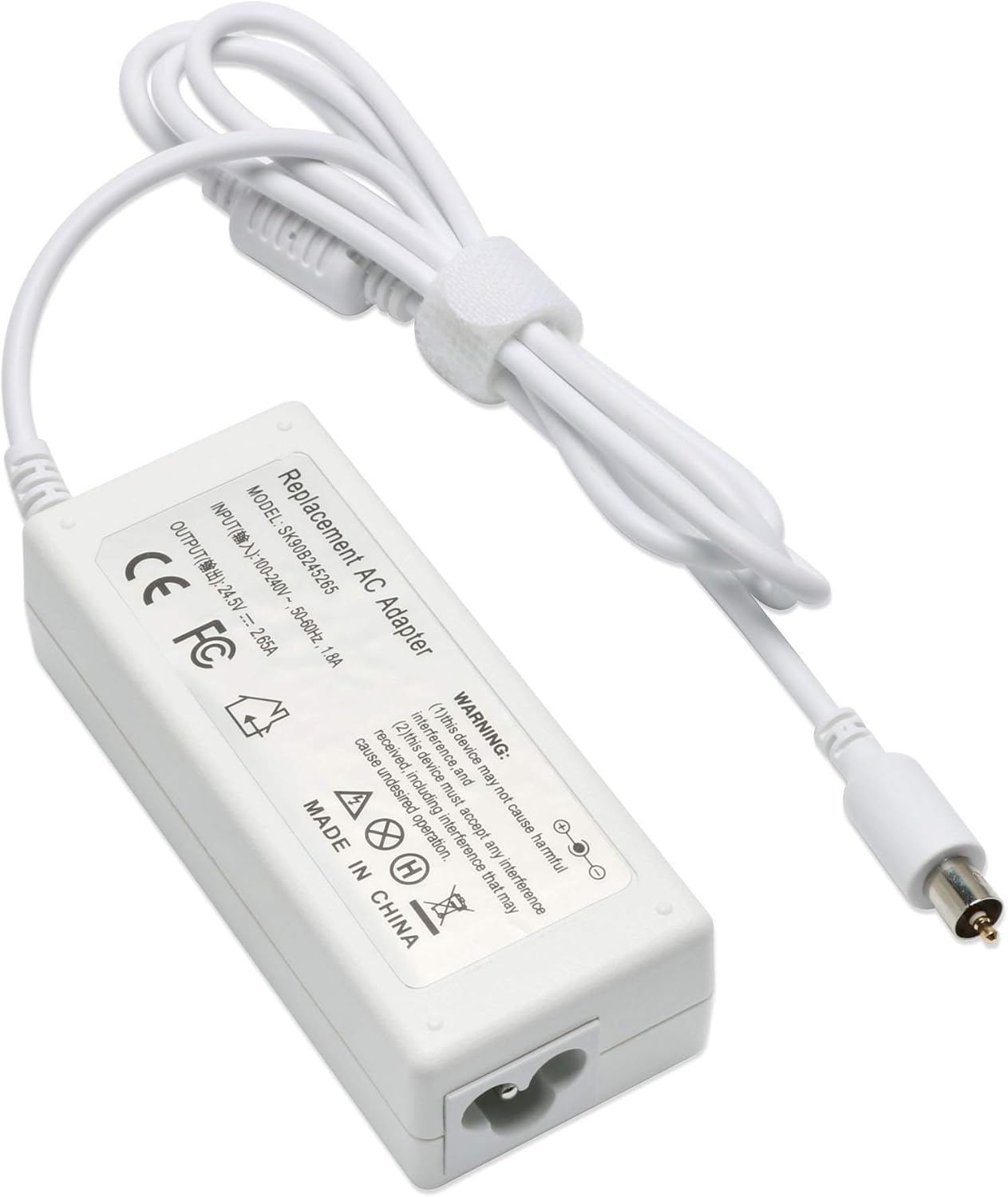 Adattatore CA di ricambio per caricabatterie per computer portatile, 65 W, 24,5 V, 2,65 A, compatibile con Apple Powerbook iBookG4, iBook, serie G4, 15 pollici con dimensioni 7,7 mm x 2,5 mm