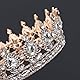 Housoutil Vintage Tiara Krone, Krone Damen Weiß Für Frauen Glitzernde, Braut Diadem Haarschmuck Für Hochzeiten Verlobungen Und Besondere Anlässe