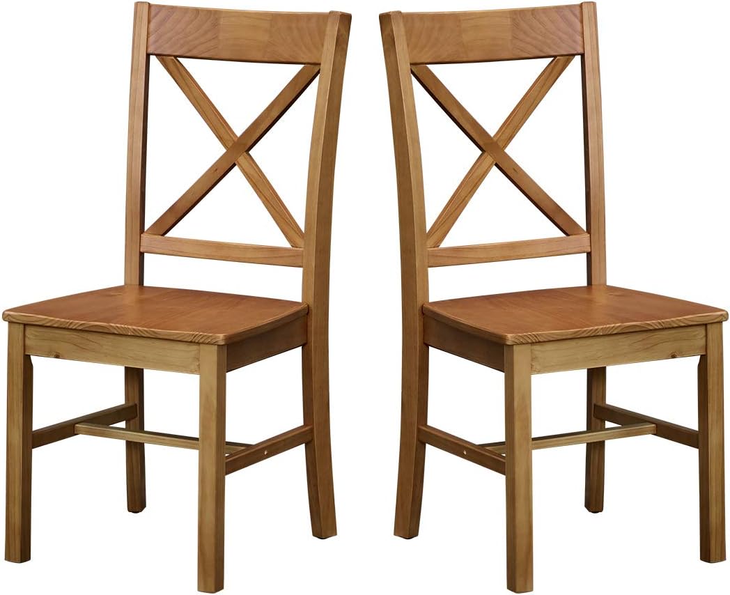 Amazon Brand Ravenna Home Solid Pine Dining Chair with