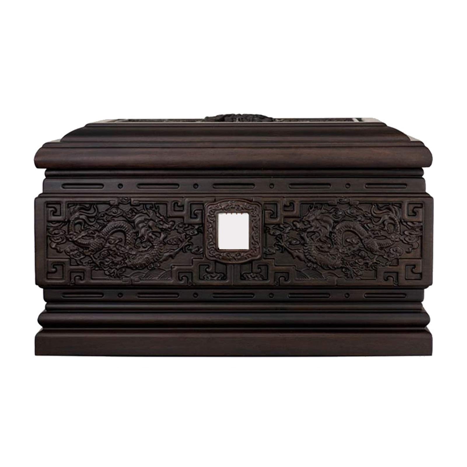 YTBHSHXZ urn， Ashes Human Funeral Cremation Urn Size Hardwood Woodcarving Craftsmanship Casket Wooden