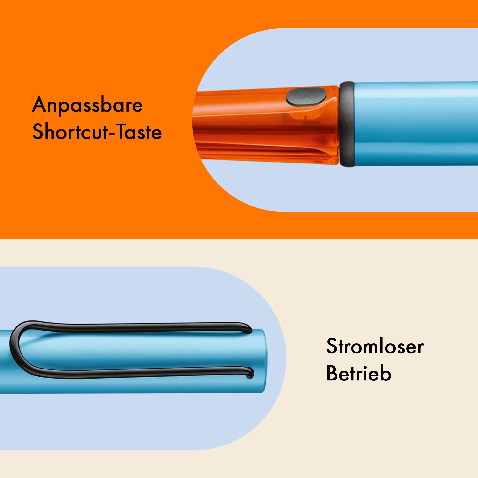 LAMY AL-Star EMR Denim (PC/EL Spitze) – Stylus Pen Touchscreen-Stift für viele Android-Geräte – mit ergonomischem Griff – präzises Schreiben & Zeichnen auf digitalen Medien – mit Funktionstaste