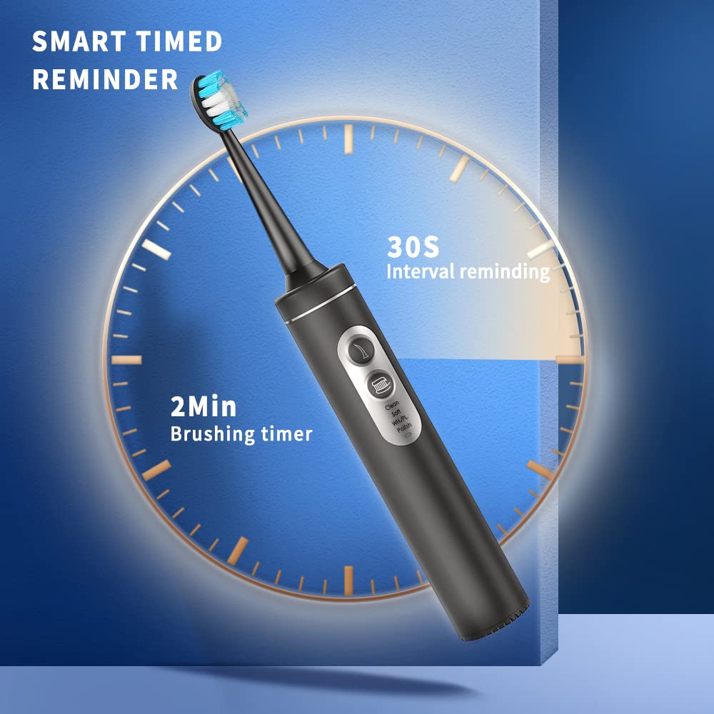 Spazzolino elettrico con idropulsore, spazzolino elettrico 3 in 1 con 4 modalità, spazzolino da denti e idropulsore combinato per adulti, idropulsore portatile per viaggi e casa