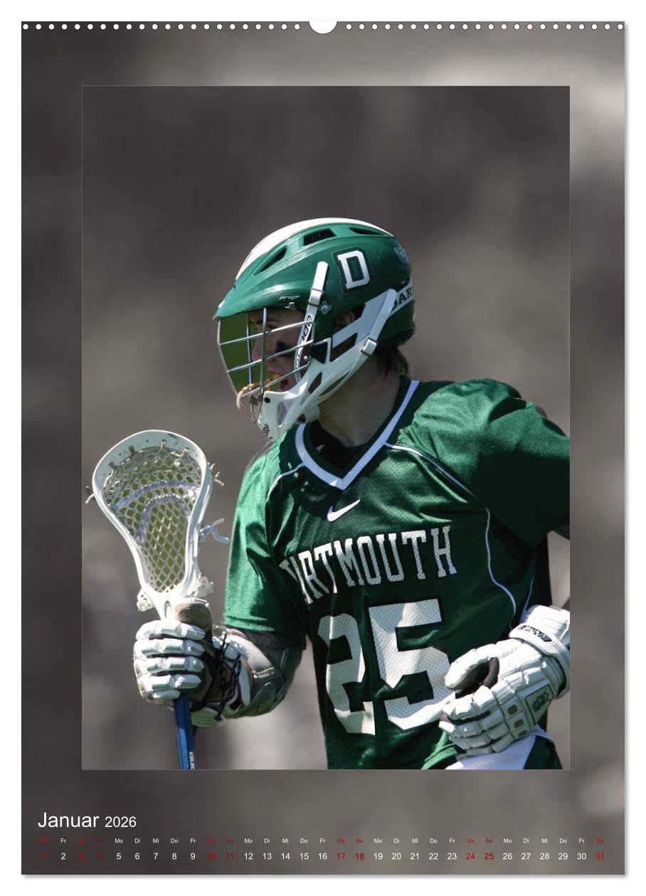 Teamsport - LACROSSE (Wandkalender 2026 DIN A2 hoch), CALVENDO Monatskalender: Aufregende Spielszenen aus der Welt des Lacrosse (CALVENDO Sport)