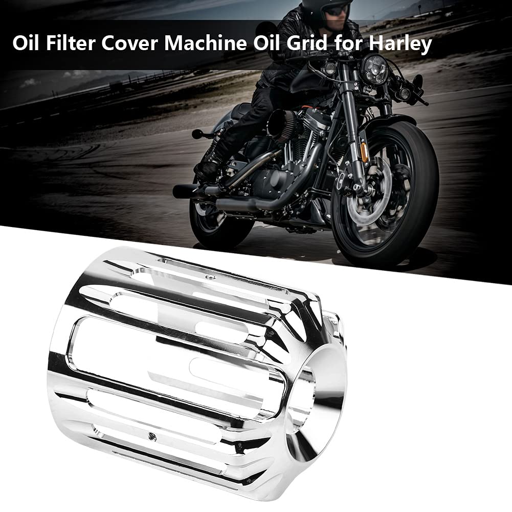 Coperchio del filtro dell’olio in alluminio CNC per moto, coperchio universale per filtro dell’olio, design a taglio profondo con finitura cromata, coperchio riutilizzabile in lega