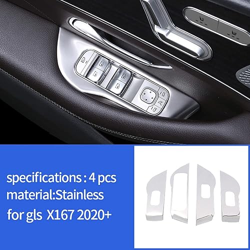 Miniatura 8 de Cubierta interior del panel de control de la ventana de la puerta del automóvil, moldura de la cerradura de la puerta del interruptor de elevación