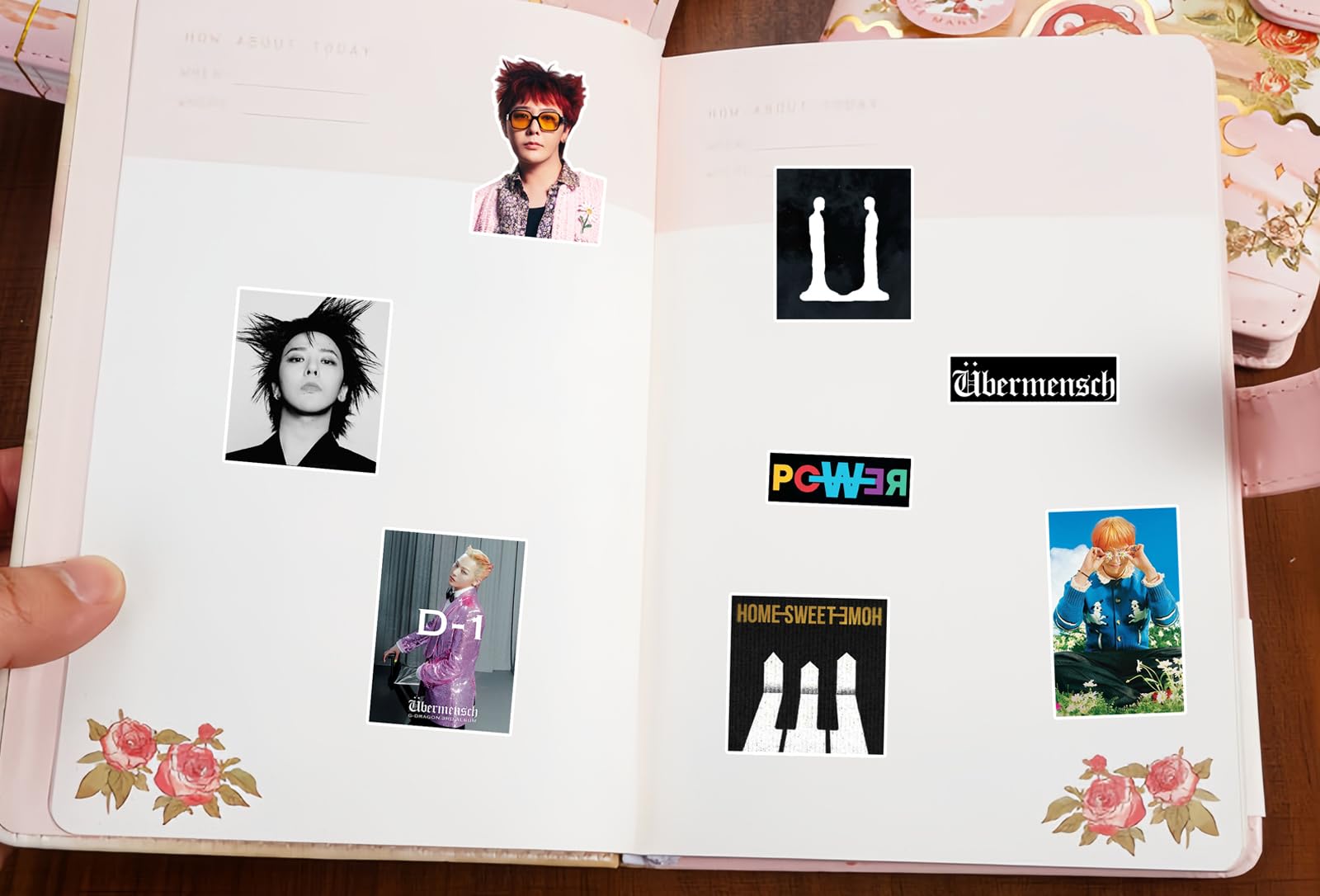 100 PCS Bigbang g-Dragon Album Übermensch Merch Music Stickers