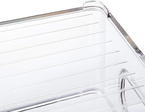 Miniatura 4 de Kingrol Paquete de 8 cubos de almacenamiento de plástico para congelador, despensa, encimera, organización de gabinete, organizador apilable de