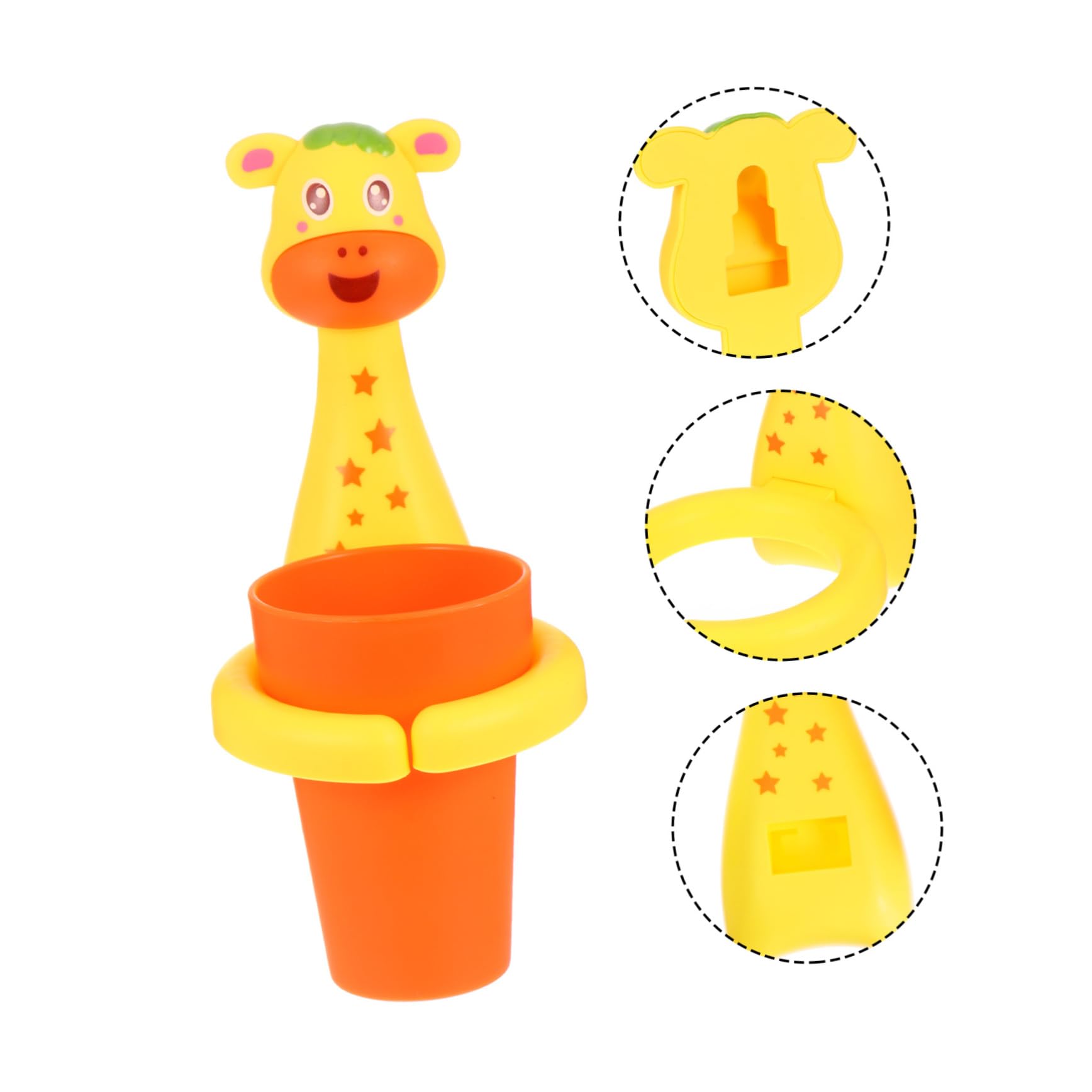 Amosfun 3 Juegos De Soportes para Cepillos De con Vaso para Enjuague Bucal para Baño Material PP Diseño Que Ahorra Espacio Sin Perforaciones Almacenamiento Moderno para Cepillos De