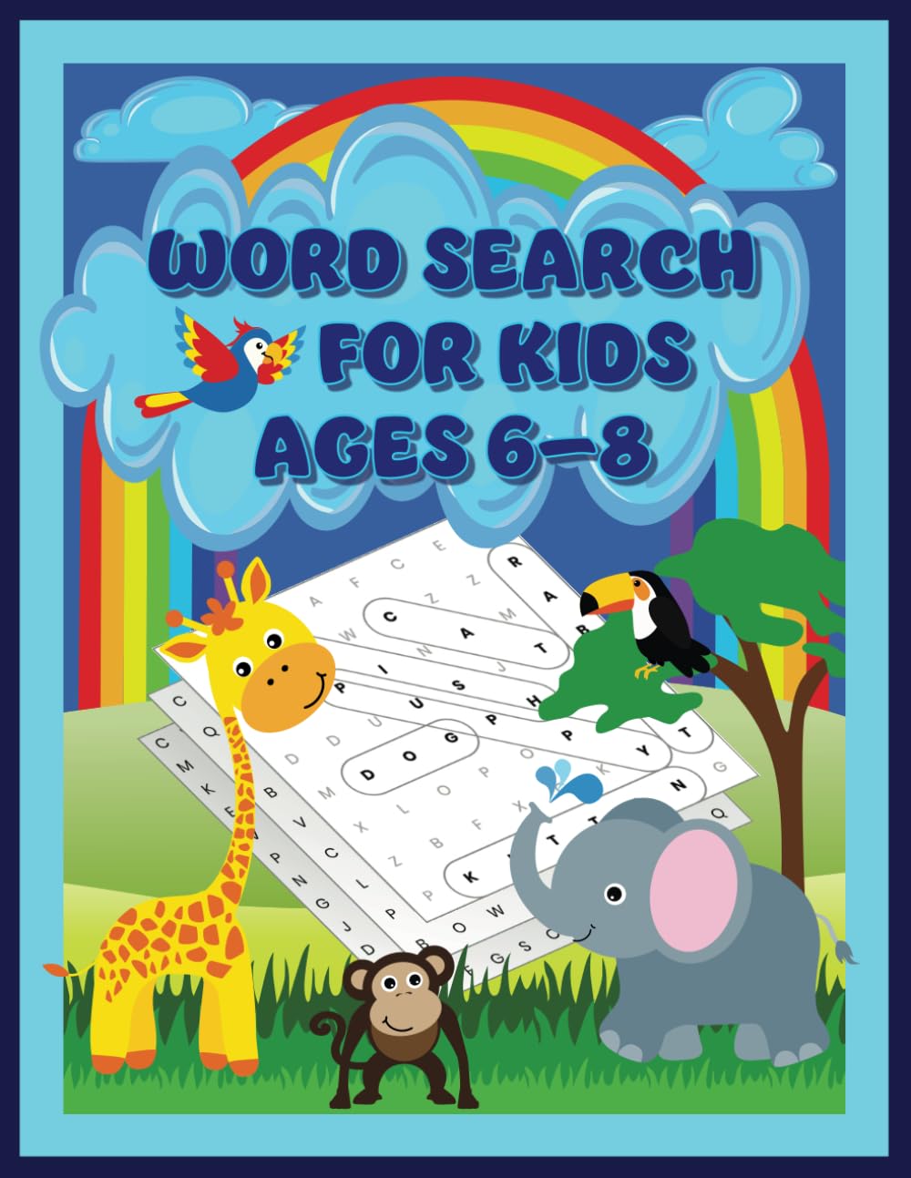 Word Search for Kids Ages 6-8: 100 Themed Educational Puzzles for Children
