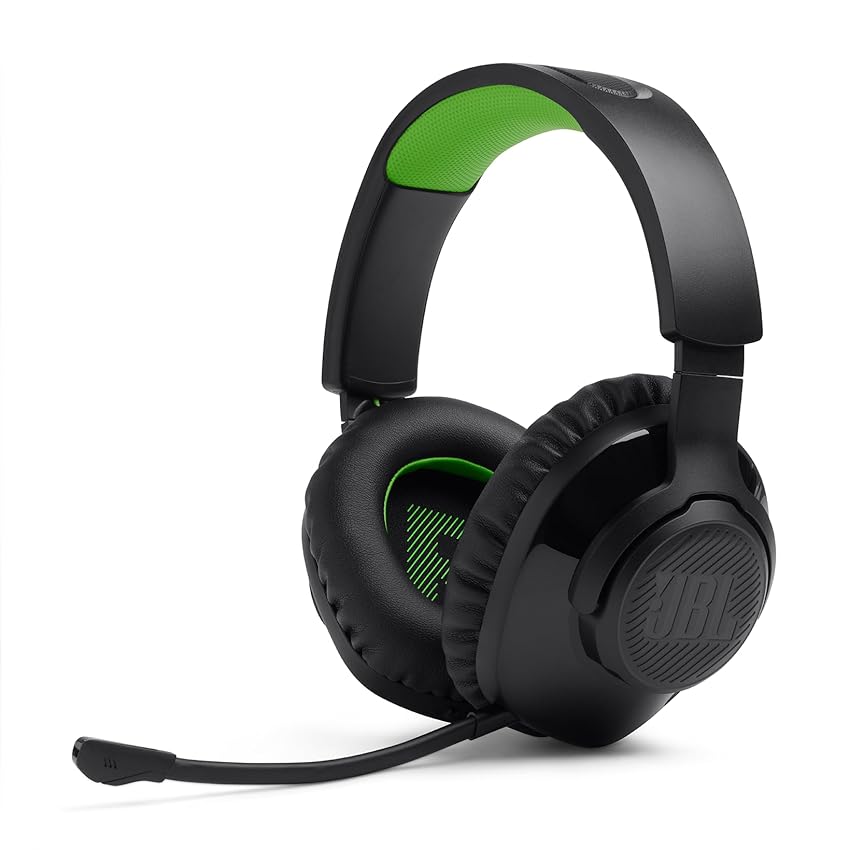JBL Quantum 360X Cuffie Gaming Over Ear Wireless Bluetooth per Xbox, Cancellazione Attiva del Rumore, Microfono a Braccio Rimovibile, Audio 3D, Compatibili con PC, Mac e altre Console, Bianco