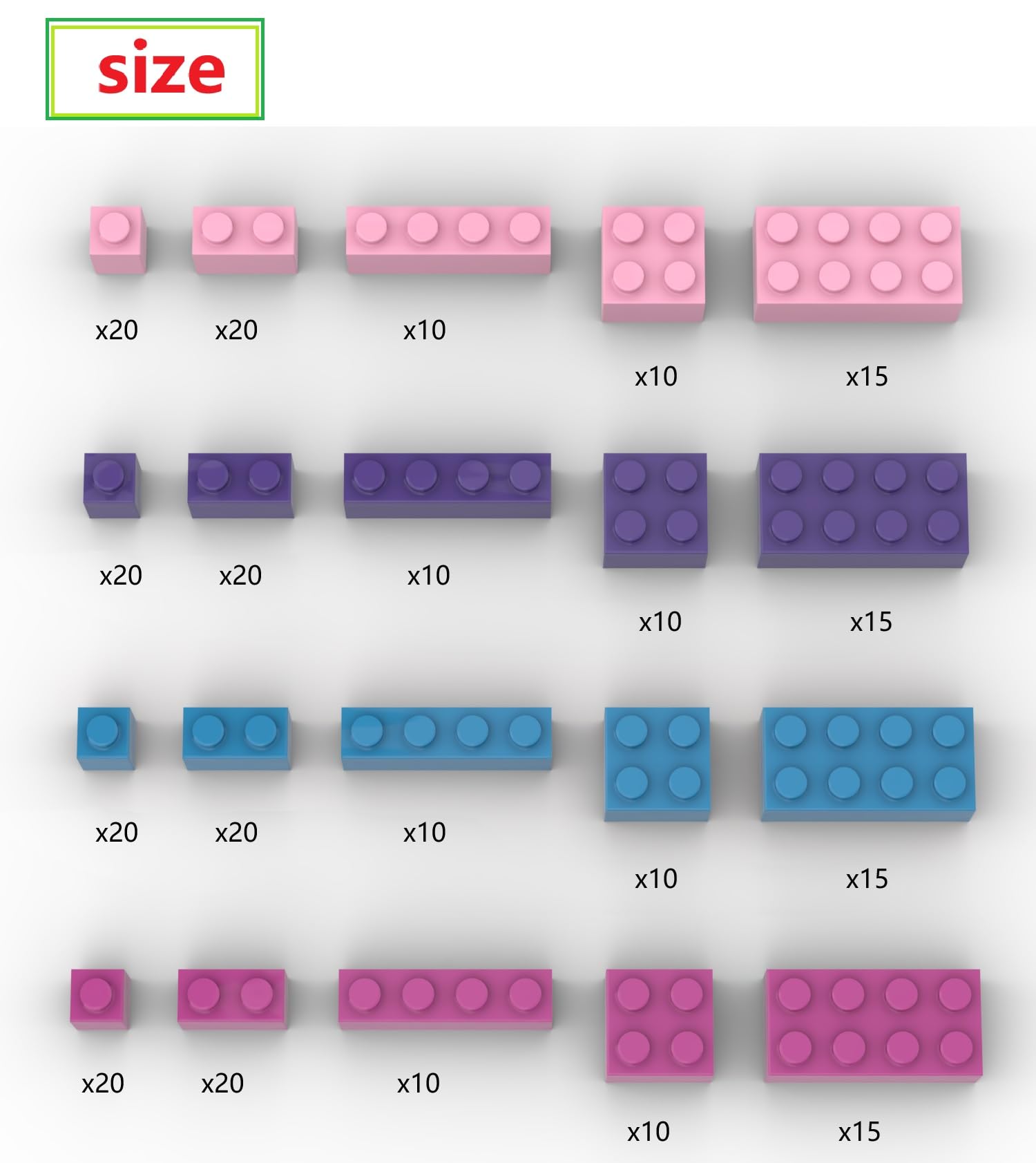 300 Pieces Building Bricks, Bulk Small Bricks for Building, Compatible with Lego Parts and Pieces, Creative Building Block Friends Toys for Girls Ages 6 7 8 9 10 Year Old