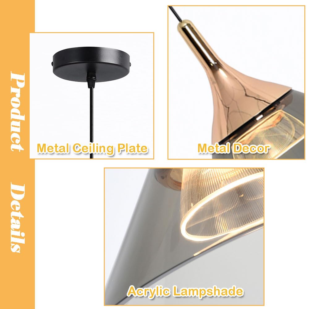 Lampada a Sospensione Minimalista a Testa Singola