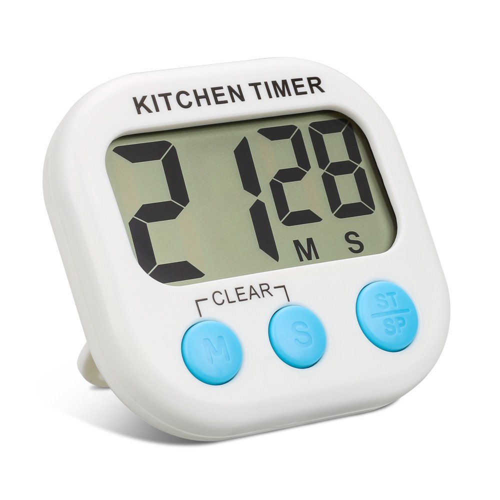 IWILCS Mutfak zamanlayıcı, Topist dijital mutfak saati/elektronik zamanlayıcı/mutfak saati/Kochentimer/, dijital zamanlayıcı ile büyük ekran ve mutfak için, pişirme, oyunlar, spor ve ofis için magnet