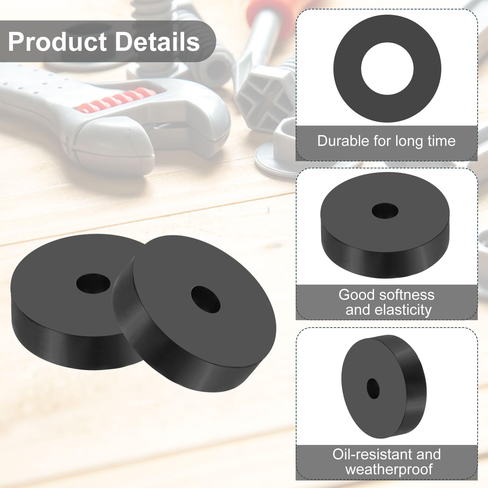 PATIKIL Multi Purpose Rubber Spacer - Image 3