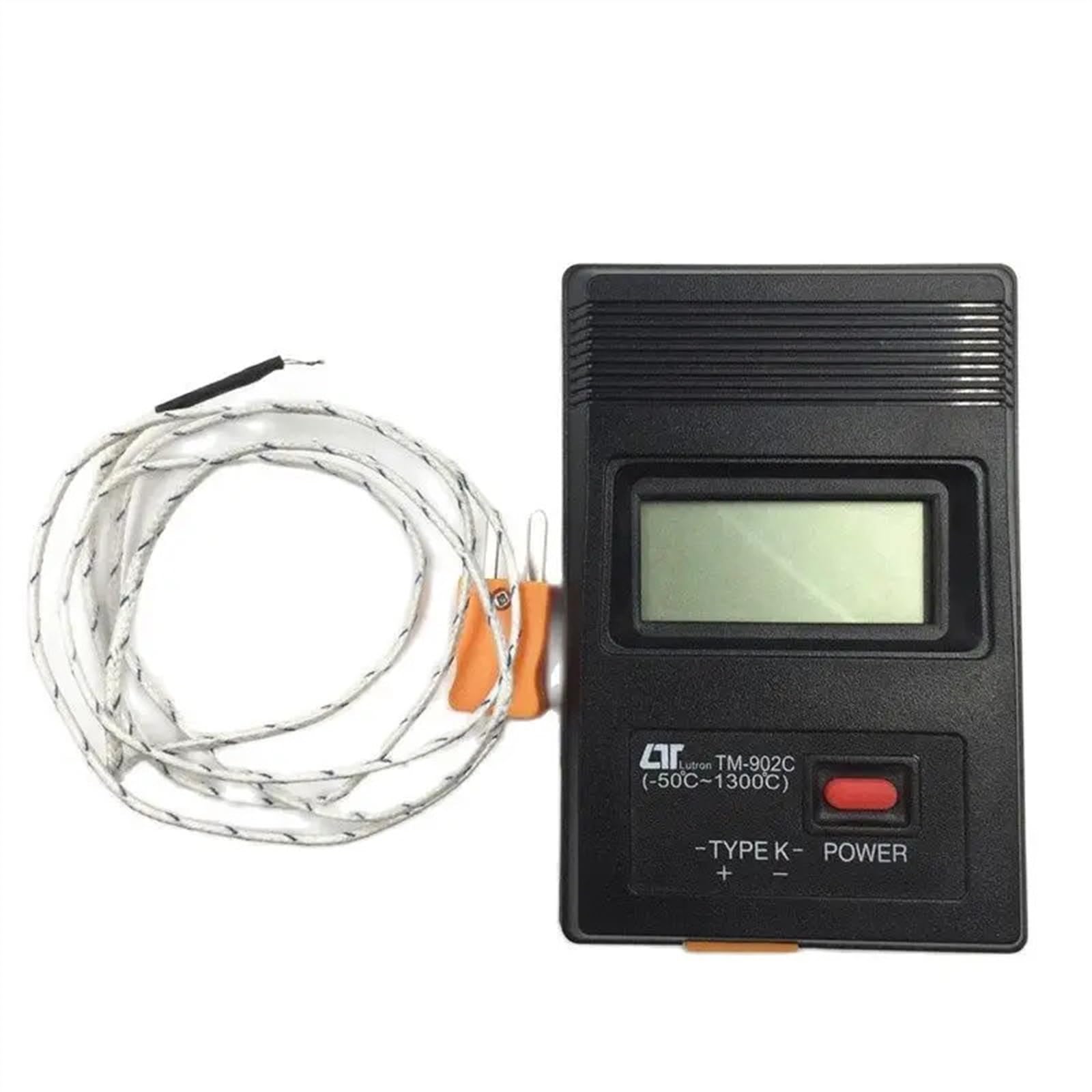 TM-902C Termometro rilevatore di temperatura LCD digitale tipo K nero Termometro industriale + sonda termocoppia(TM902C)