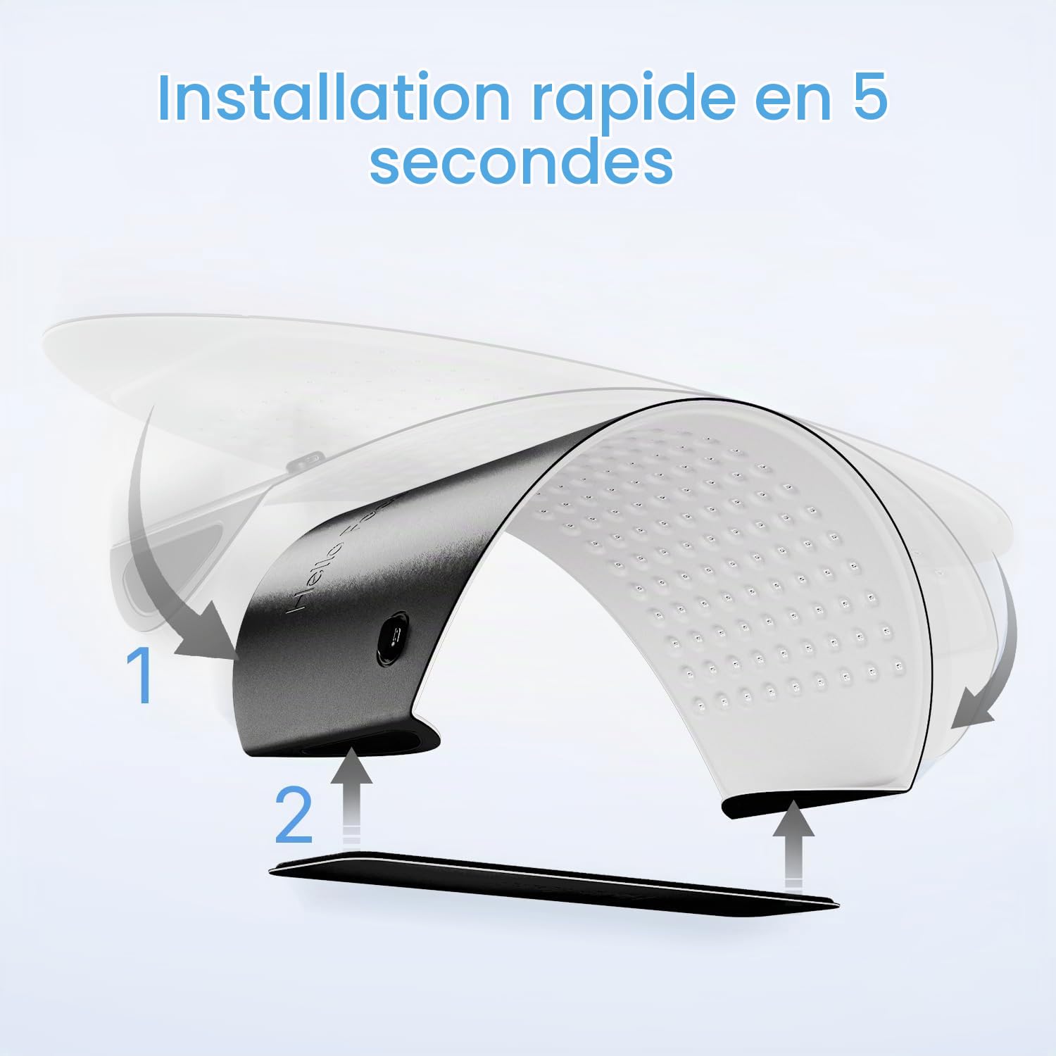 Thérapie par lumière rouge approuvée par la FDA pour le visage, 4 modes, masque de thérapie par lumière photonique LED, masque de thérapie par lumière bleue, rouge et proche infrarouge, masque de