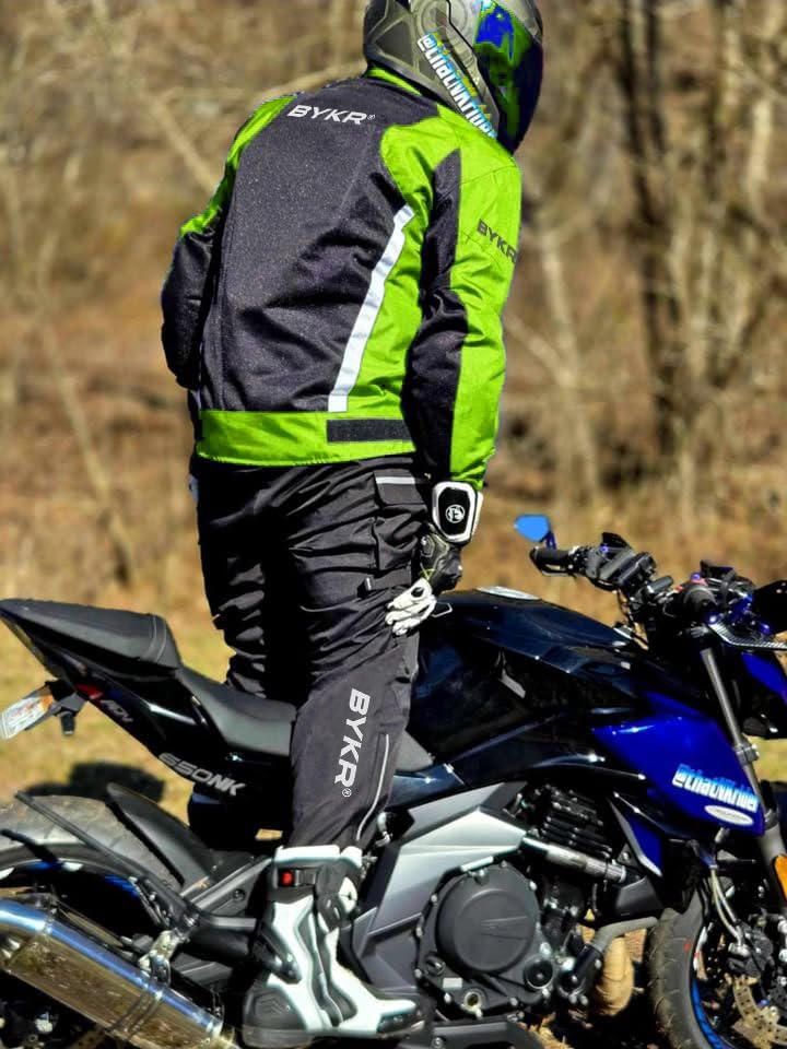 BYKR Mesh Motorcycle Jacket For Men Dual Sports Adventure Breathable Riding Protective Motorbike Jackets Enduro CE Armored - Image 6