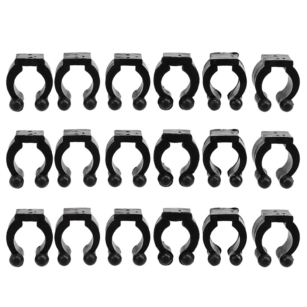 Phenovo 18 Pieces Billiards Snooker Cue Locating Clip Holder for Pool Cue Racks 1