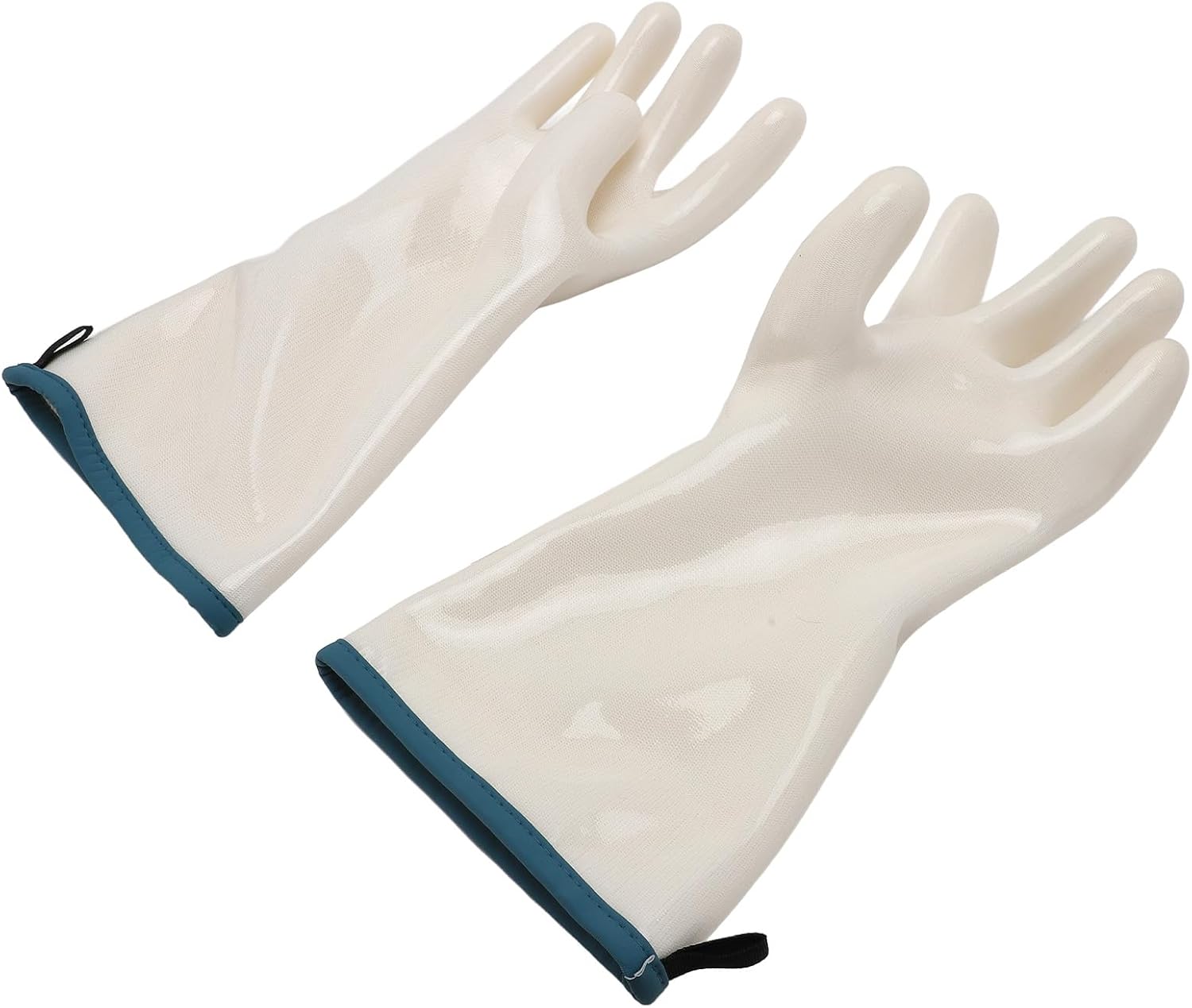 Long Silicone Oven Gloves, Multipurpose Anti Stick Heat Grilling Gloves for Baking Cooking Kitchen (L (Palm Width 10.5cm / 4.1in)