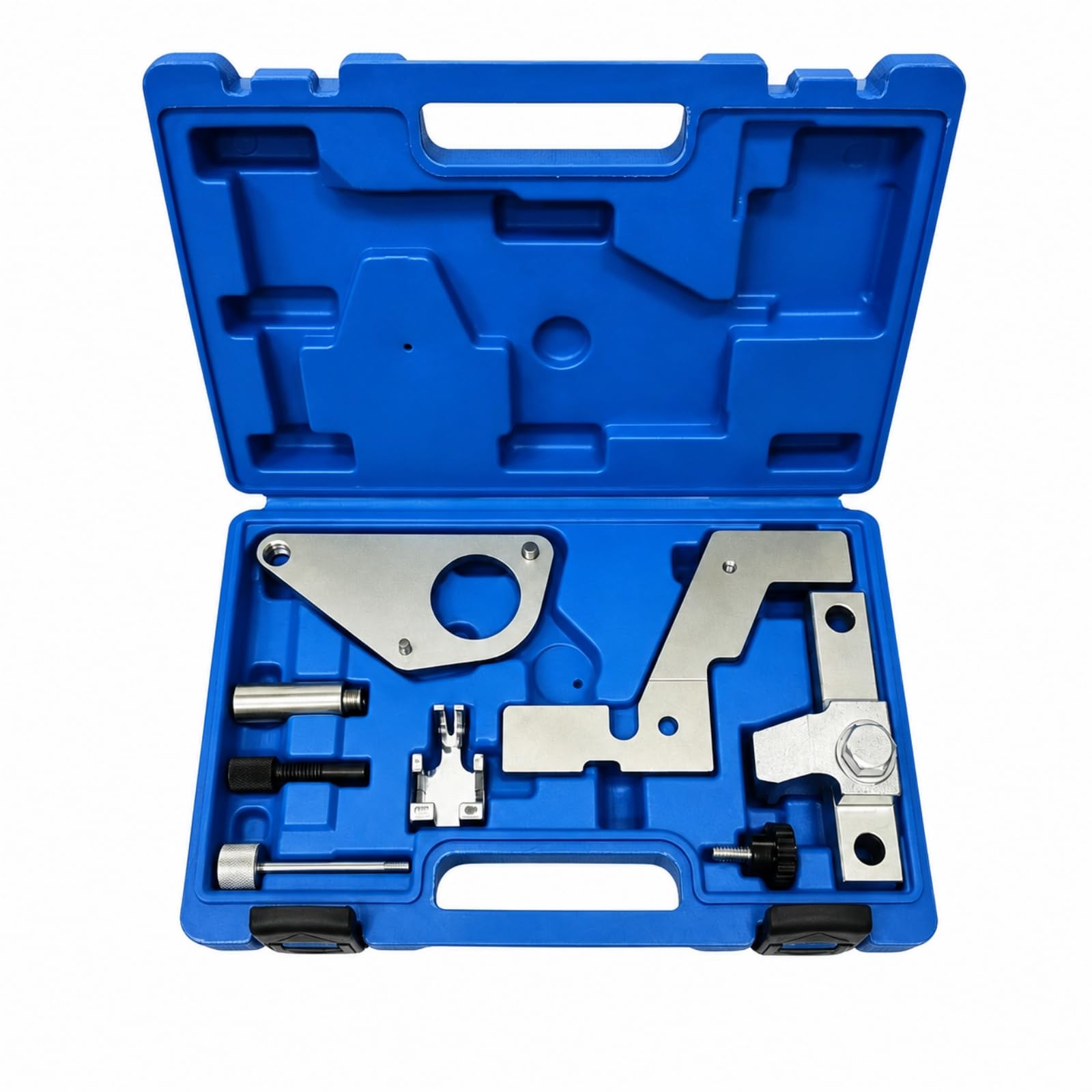 Set di Strumenti per Fasatura Design Compatto e Organizzato, Kit fasatura con Valigetta, Kit con Perni di Bloccaggio, per Riparazione Auto, Officina