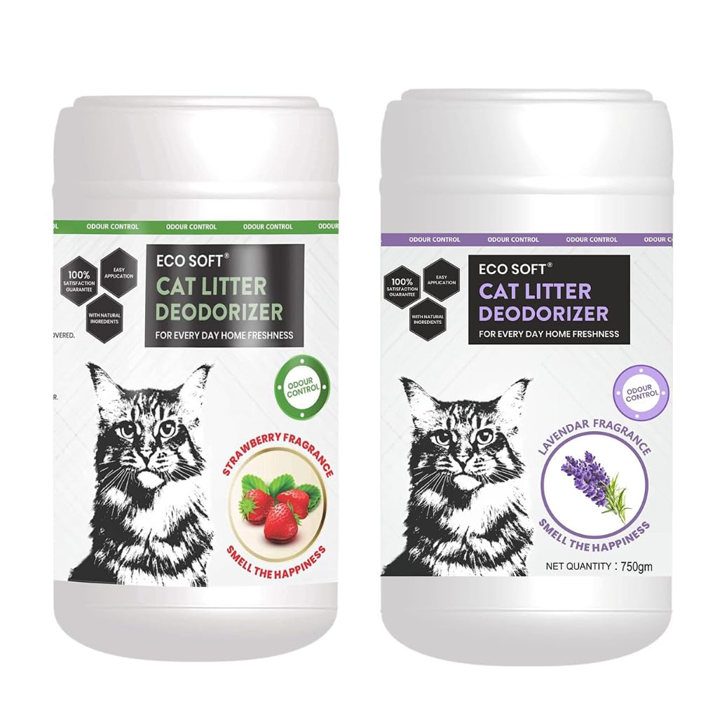 EcoSoft Cat Litter Deodorizer - Strawberry and Lavender fragrance 1500 gm, Odour Control,|Pet Urine Smell Remover| 100% Effective, Fresh Scent (B0D5V5RBG1) Amazon Price History, Amazon Price Tracker