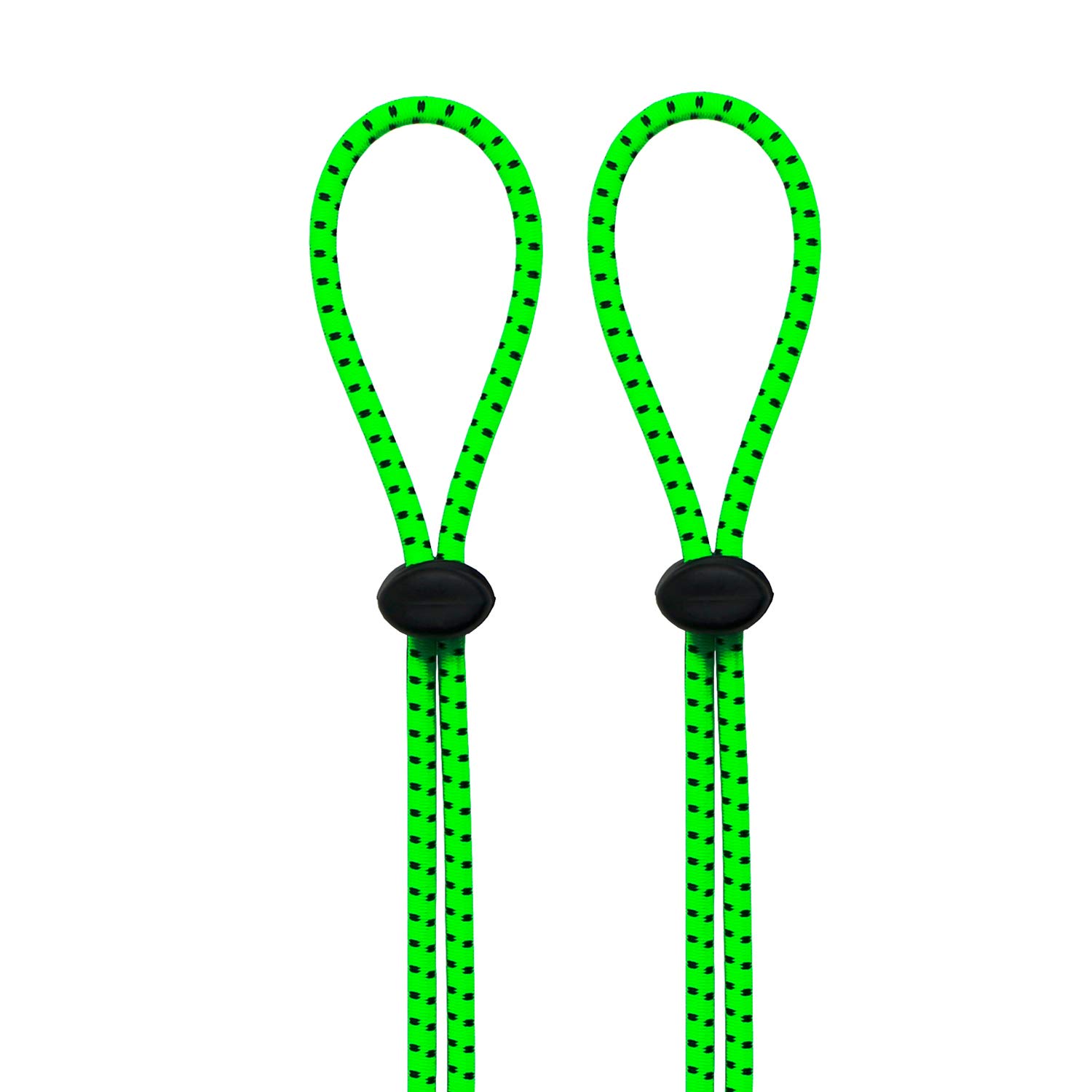 3asyglide Swimming Goggles Bungee Strap Rope Buckle Tighter to Strengthen The Elastic Rope Buckle not Easy to Trip ((2-Pack) Neon Green)