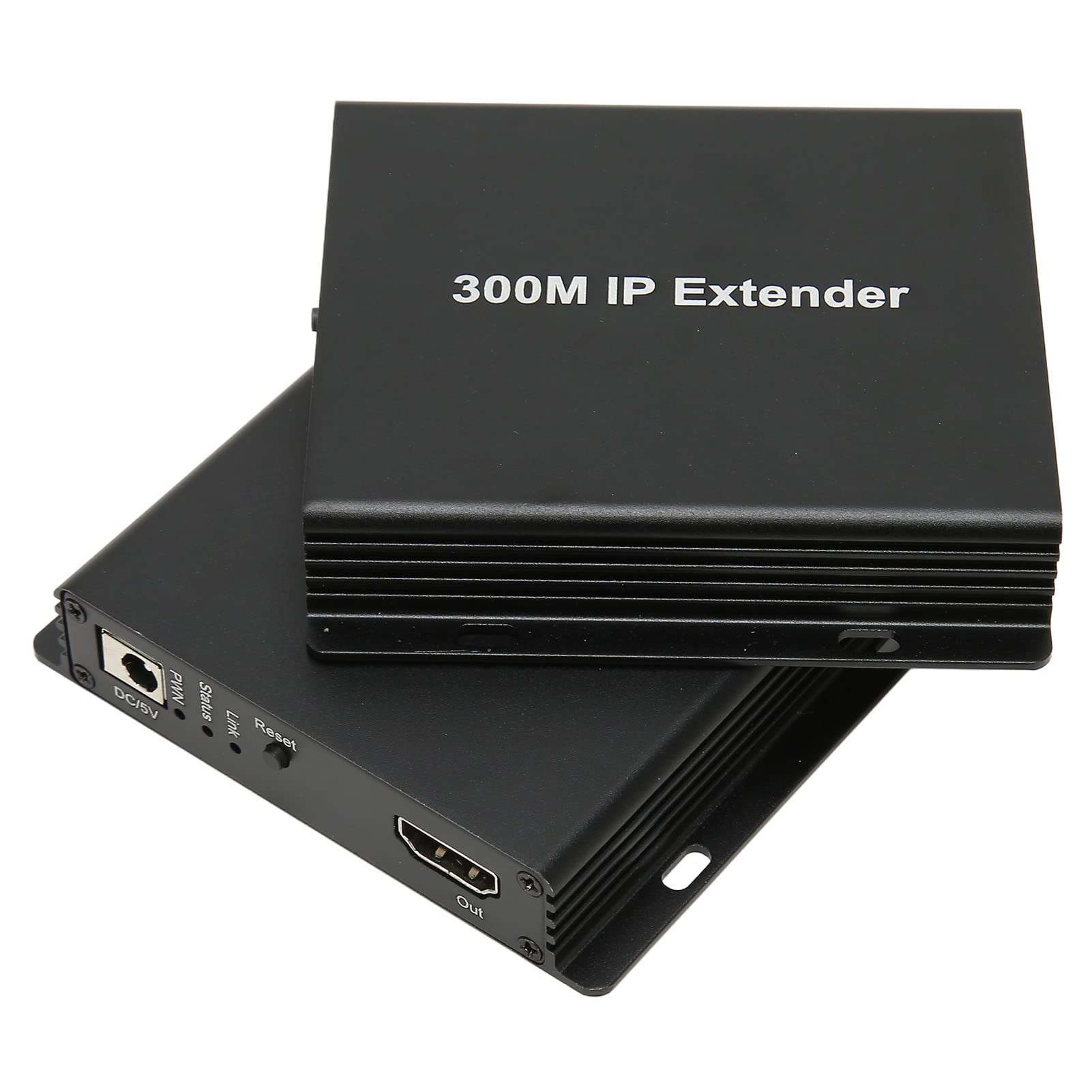 ip extender, hd multimedia interface plug and play 1 to many stereo sound aluminum alloy hd 1080p ip extender 300m for set top box for monitor (eu plug)