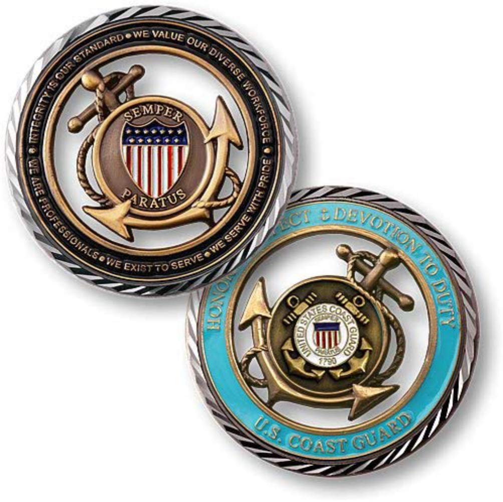Armed Forces Depot U.S. Coast Guard Core Values Challenge Coin