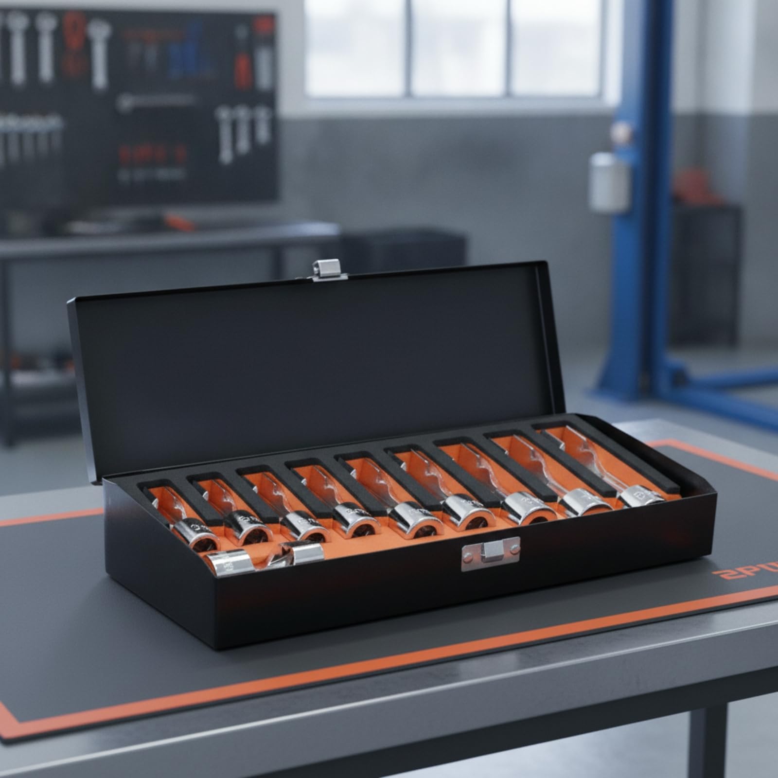 Coffret Clés à Tuyauter Chrome Jeu Clés à Tuyauter Outillage pour Mécaniciens