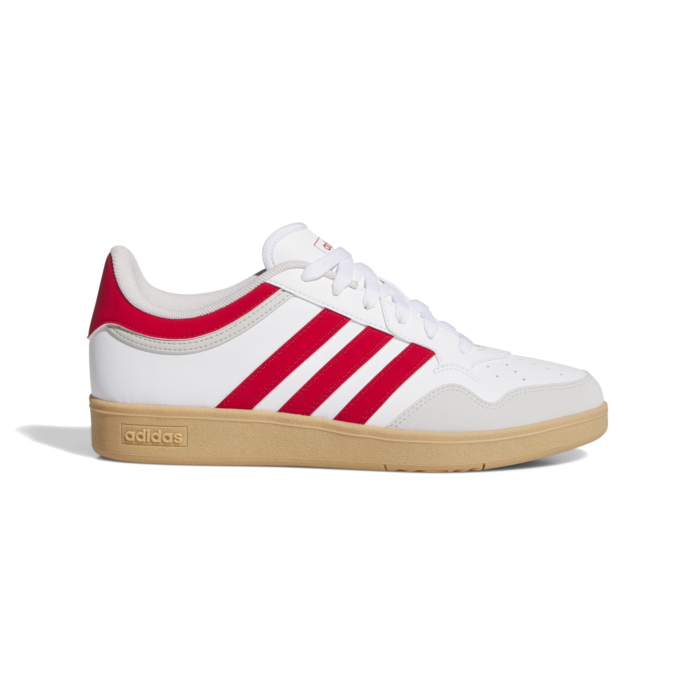 adidas Unisex Hoops 4.0 Shoes, FTWR White/Better Scarlet/Gum 3, 8 UK