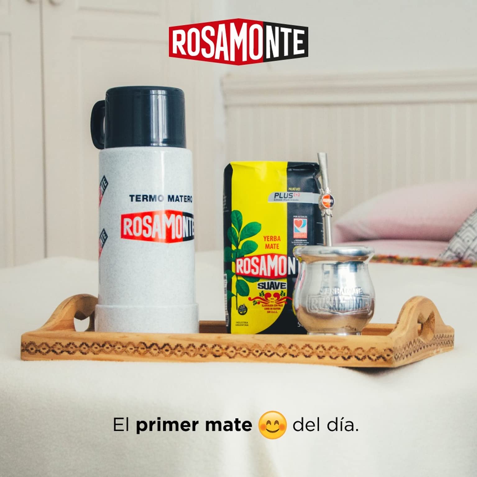 Rosamonte Yerba Mate Tè Suave 3kg | Set Mate Argentino | Bevanda disintossicante ed energetica